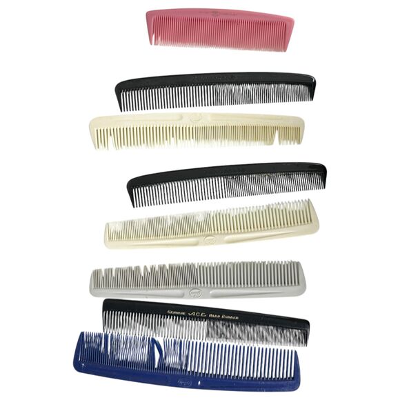 Vintage Hair Comb Brush Pick Goody Ace Unbreakable Lot of 8 - Picture 2 of 5